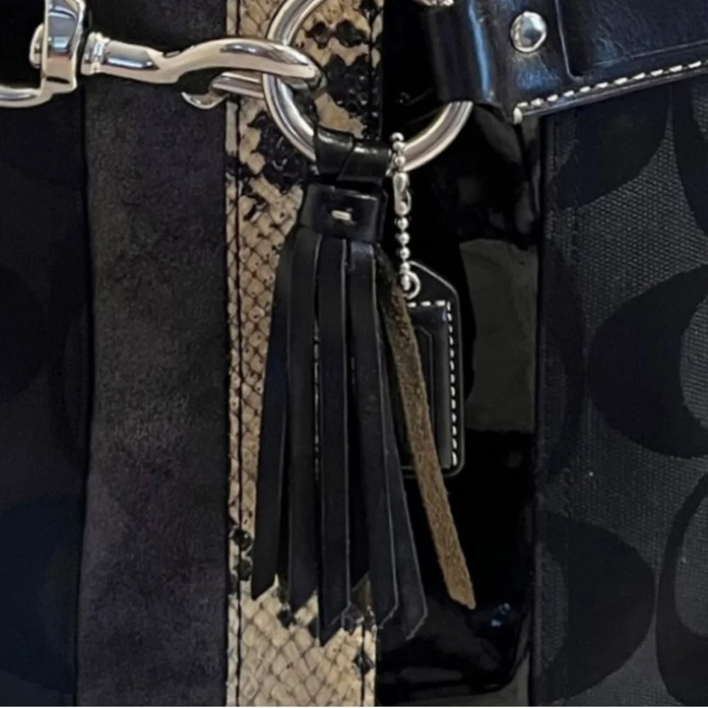 Coach Hampton Python Handbag - Picture 5 of 14